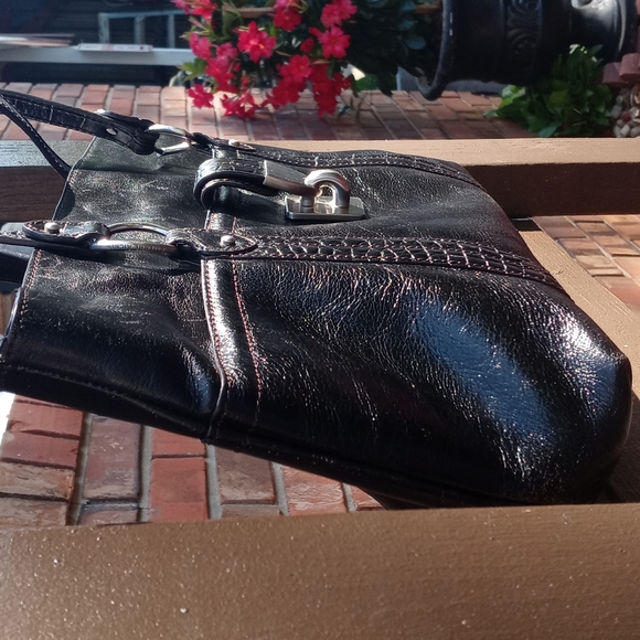 ETIENNE AIGNER VINTAGE SOFT BLACK LEATHER - Picture 4 of 16